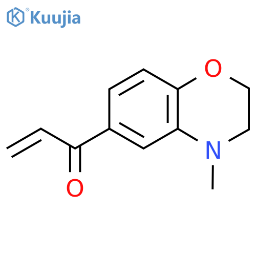 1-(4-methyl-3,4-dihydro-2H-1,4-benzoxazin-6-yl)prop-2-en-1-one structure
