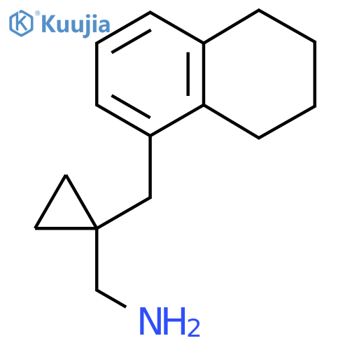 {1-(5,6,7,8-tetrahydronaphthalen-1-yl)methylcyclopropyl}methanamine structure