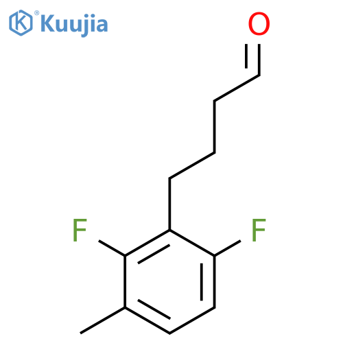 4-(2,6-difluoro-3-methylphenyl)butanal structure