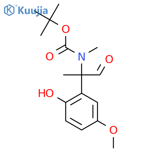 tert-butyl N-2-(2-hydroxy-5-methoxyphenyl)-1-oxopropan-2-yl-N-methylcarbamate structure