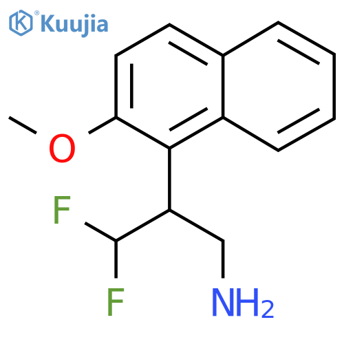 3,3-difluoro-2-(2-methoxynaphthalen-1-yl)propan-1-amine structure