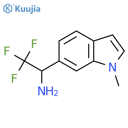 2,2,2-trifluoro-1-(1-methyl-1H-indol-6-yl)ethan-1-amine structure