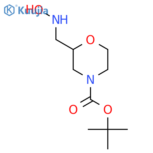tert-butyl 2-(hydroxyamino)methylmorpholine-4-carboxylate structure