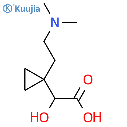 2-{1-2-(dimethylamino)ethylcyclopropyl}-2-hydroxyacetic acid structure