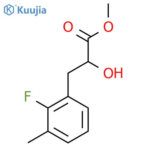 methyl 3-(2-fluoro-3-methylphenyl)-2-hydroxypropanoate structure