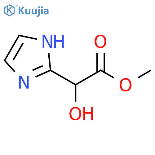 methyl 2-hydroxy-2-(1H-imidazol-2-yl)acetate structure