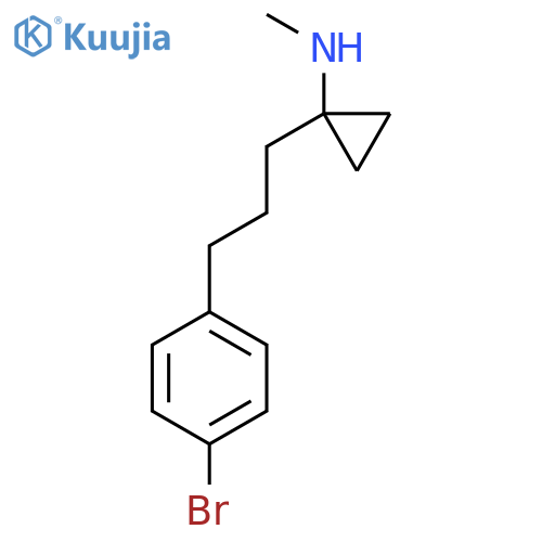 1-3-(4-bromophenyl)propyl-N-methylcyclopropan-1-amine structure