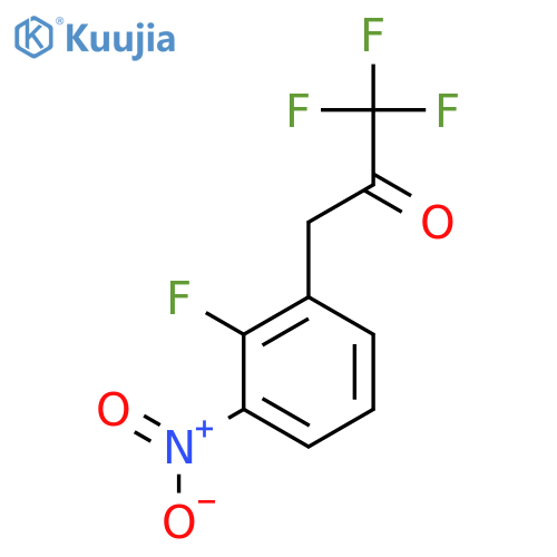1,1,1-trifluoro-3-(2-fluoro-3-nitrophenyl)propan-2-one structure