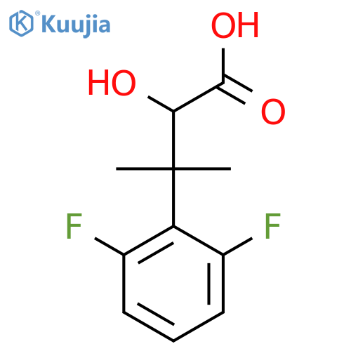 3-(2,6-difluorophenyl)-2-hydroxy-3-methylbutanoic acid structure