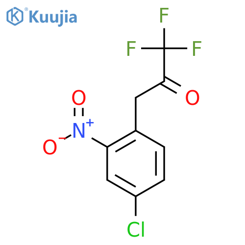 3-(4-chloro-2-nitrophenyl)-1,1,1-trifluoropropan-2-one structure