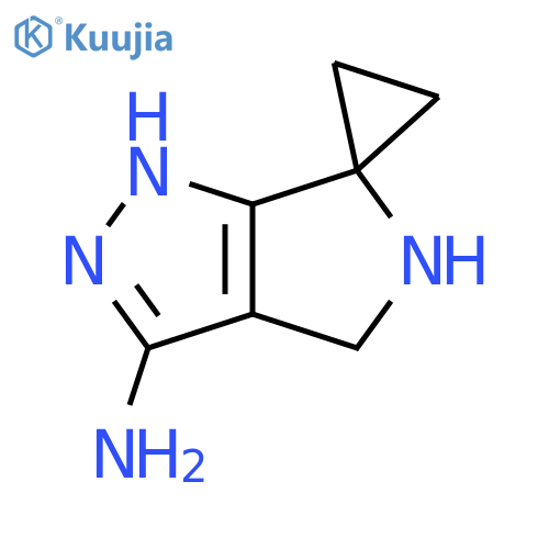 4',5'-dihydro-1'H-spirocyclopropane-1,6'-pyrrolo3,4-cpyrazole-3'-amine structure