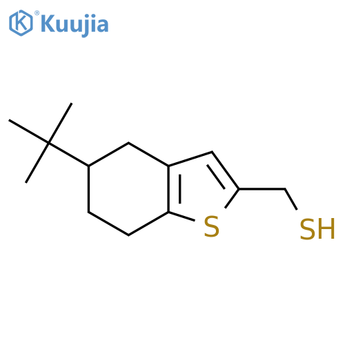 (5-Tert-butyl-4,5,6,7-tetrahydro-1-benzothiophen-2-yl)methanethiol structure
