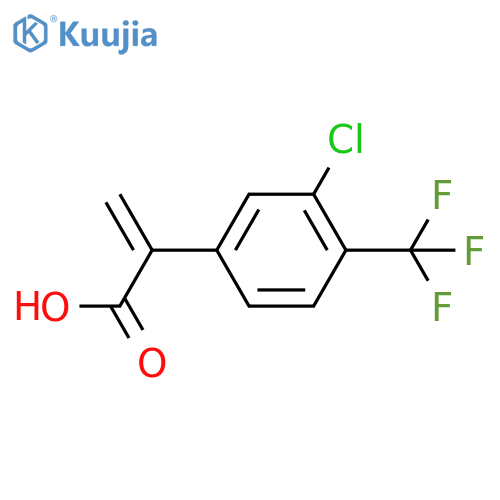 2-3-chloro-4-(trifluoromethyl)phenylprop-2-enoic acid structure