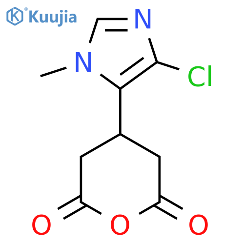 4-(4-chloro-1-methyl-1H-imidazol-5-yl)oxane-2,6-dione structure