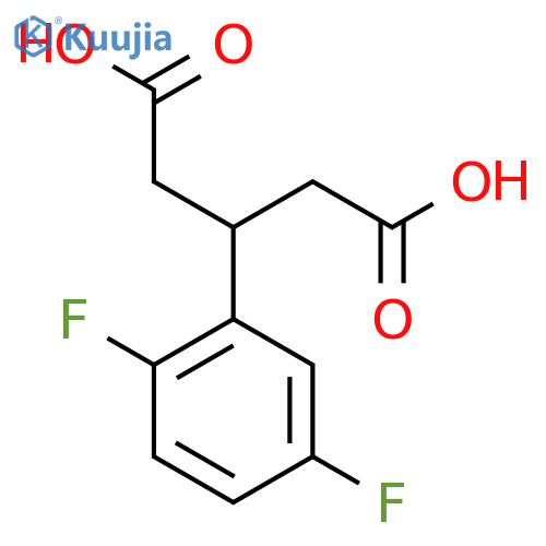 3-(2,5-difluorophenyl)pentanedioic acid structure