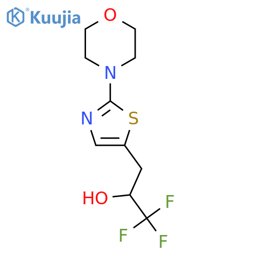 1,1,1-trifluoro-3-2-(morpholin-4-yl)-1,3-thiazol-5-ylpropan-2-ol structure