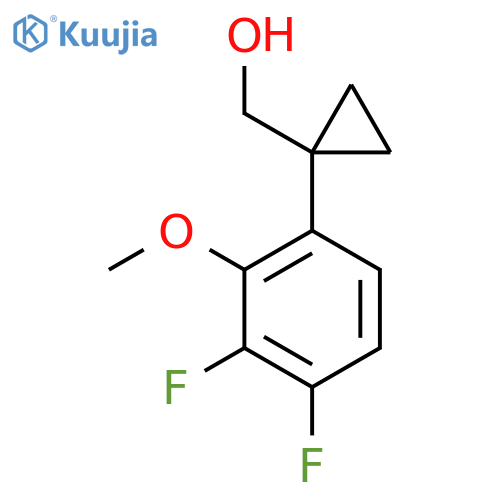 1-(3,4-difluoro-2-methoxyphenyl)cyclopropylmethanol structure