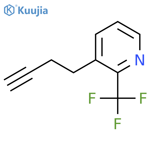 3-(but-3-yn-1-yl)-2-(trifluoromethyl)pyridine structure