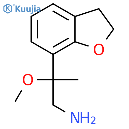 2-(2,3-dihydro-1-benzofuran-7-yl)-2-methoxypropan-1-amine structure