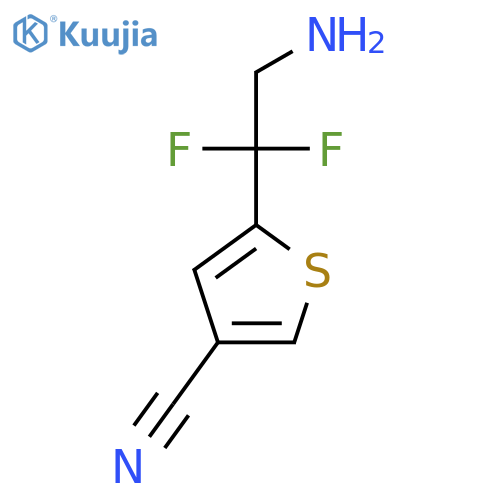5-(2-amino-1,1-difluoroethyl)thiophene-3-carbonitrile structure