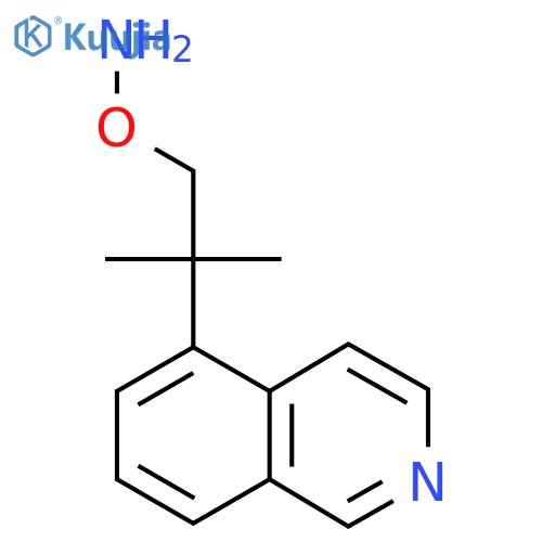 O-2-(isoquinolin-5-yl)-2-methylpropylhydroxylamine structure