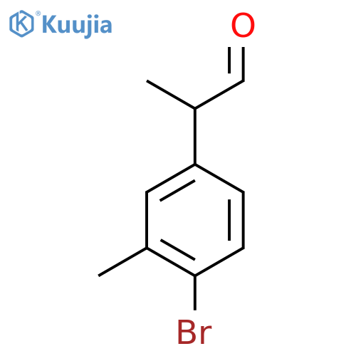 2-(4-bromo-3-methylphenyl)propanal structure