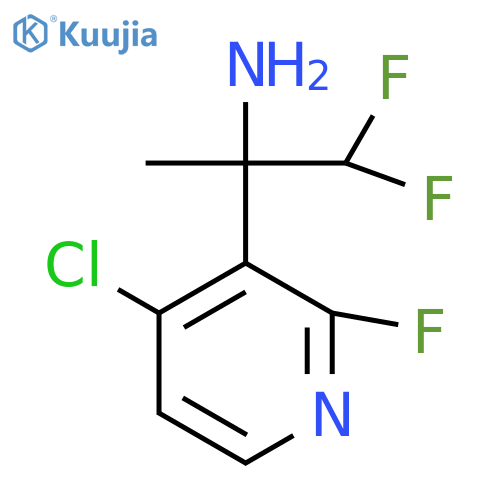 2-(4-chloro-2-fluoropyridin-3-yl)-1,1-difluoropropan-2-amine structure