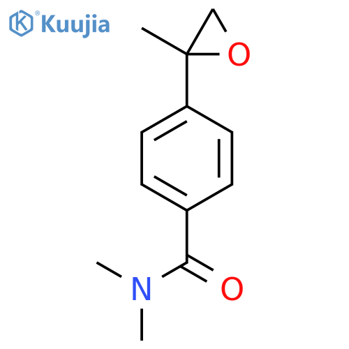 N,N-dimethyl-4-(2-methyloxiran-2-yl)benzamide structure