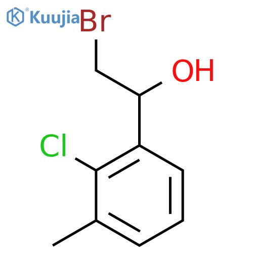 2-bromo-1-(2-chloro-3-methylphenyl)ethan-1-ol structure