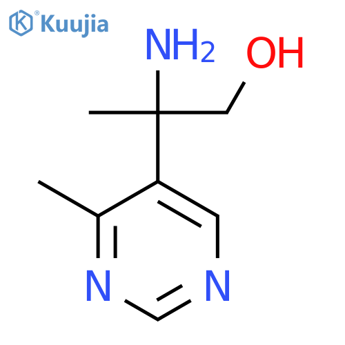 2-amino-2-(4-methylpyrimidin-5-yl)propan-1-ol structure