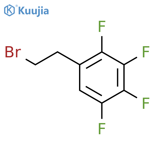 1-(2-bromoethyl)-2,3,4,5-tetrafluorobenzene structure