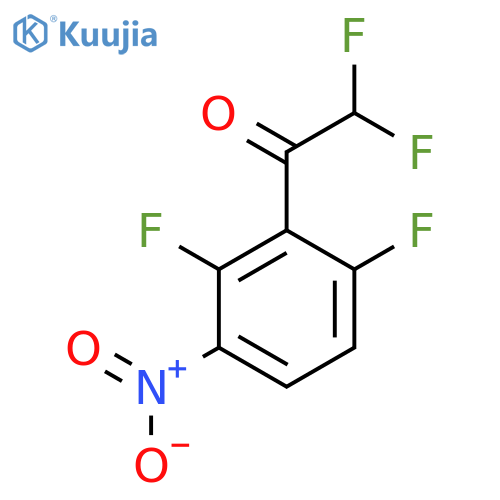 1-(2,6-difluoro-3-nitrophenyl)-2,2-difluoroethan-1-one structure