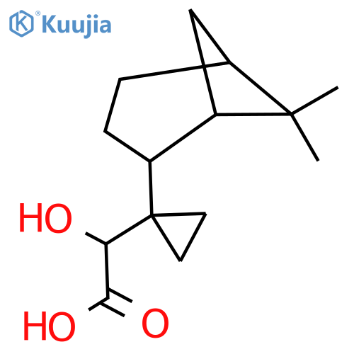 2-(1-{6,6-dimethylbicyclo3.1.1heptan-2-yl}cyclopropyl)-2-hydroxyacetic acid structure