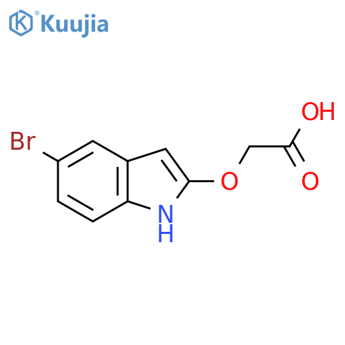 2-(5-bromo-1H-indol-2-yl)oxyacetic acid structure