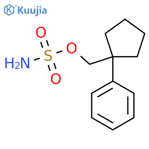 (1-phenylcyclopentyl)methyl sulfamate structure