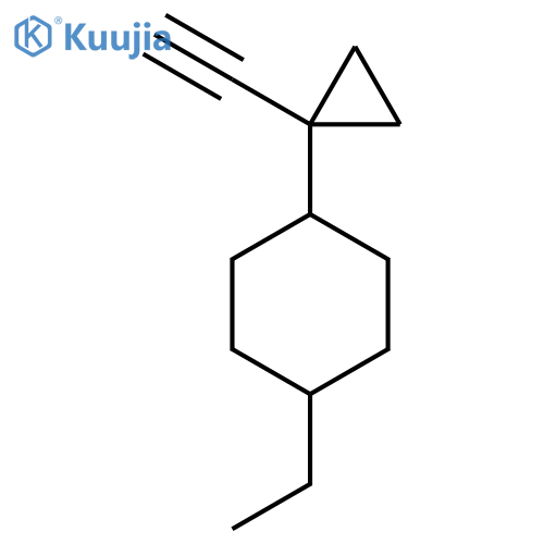 1-ethyl-4-(1-ethynylcyclopropyl)cyclohexane structure