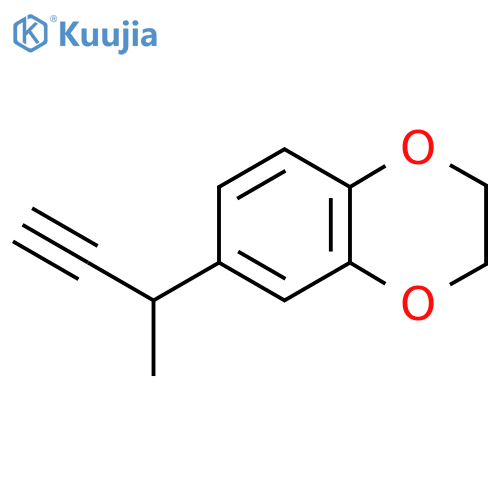 6-(but-3-yn-2-yl)-2,3-dihydro-1,4-benzodioxine structure