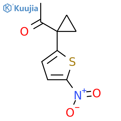 1-1-(5-nitrothiophen-2-yl)cyclopropylethan-1-one structure