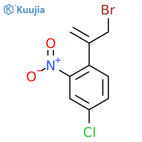 1-(3-bromoprop-1-en-2-yl)-4-chloro-2-nitrobenzene structure