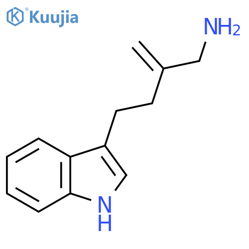 3-3-(aminomethyl)but-3-en-1-yl-1H-indole structure