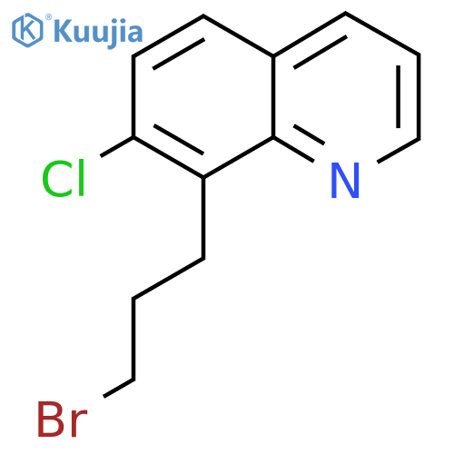 8-(3-bromopropyl)-7-chloroquinoline structure