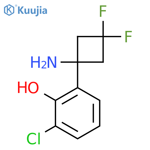 2-(1-amino-3,3-difluorocyclobutyl)-6-chlorophenol structure