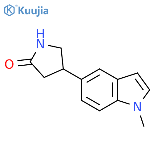 4-(1-methyl-1H-indol-5-yl)pyrrolidin-2-one structure