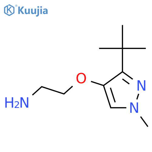 2-(3-tert-butyl-1-methyl-1H-pyrazol-4-yl)oxyethan-1-amine structure