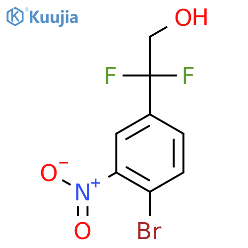 2-(4-bromo-3-nitrophenyl)-2,2-difluoroethan-1-ol structure