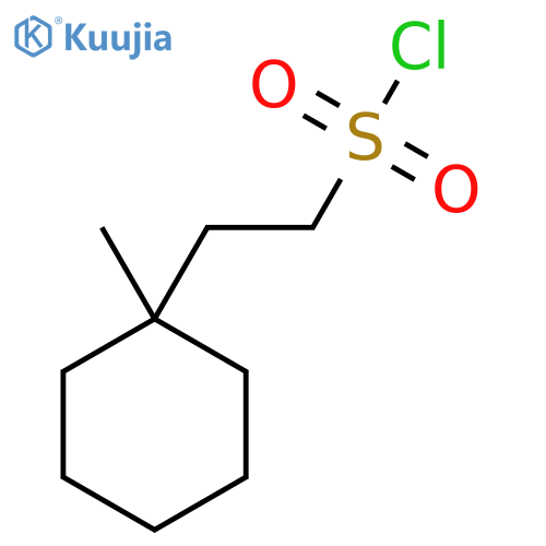 2-(1-methylcyclohexyl)ethane-1-sulfonyl chloride structure