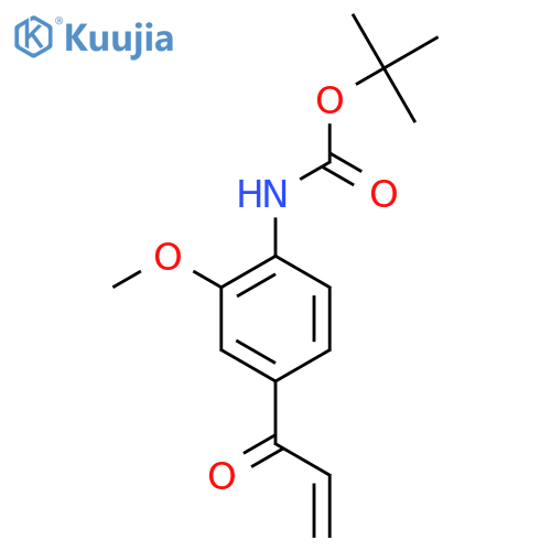tert-butyl N-2-methoxy-4-(prop-2-enoyl)phenylcarbamate structure