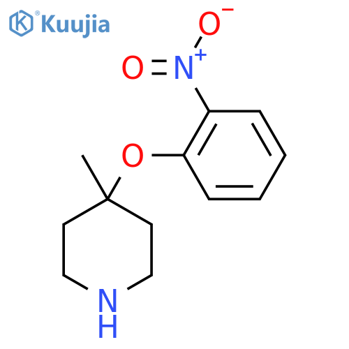 4-methyl-4-(2-nitrophenoxy)piperidine structure