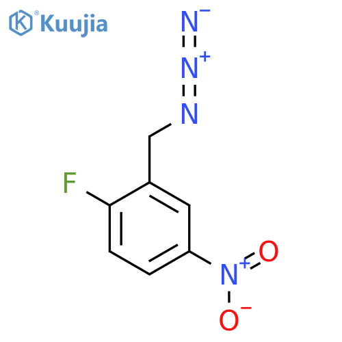 2-(azidomethyl)-1-fluoro-4-nitrobenzene structure