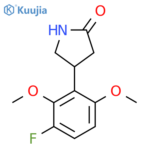 4-(3-fluoro-2,6-dimethoxyphenyl)pyrrolidin-2-one structure